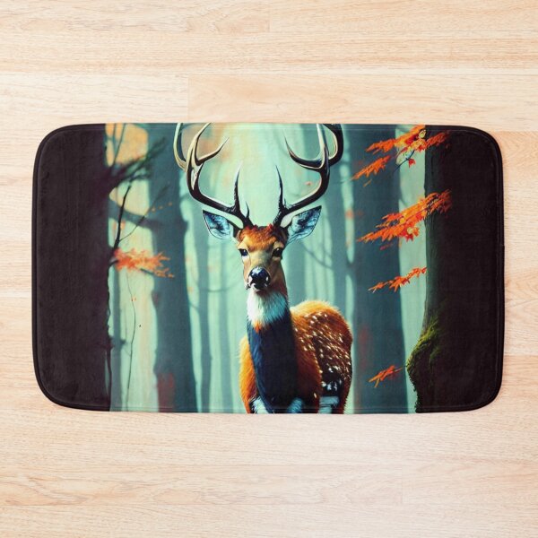 Item preview, Majestic Stag Amidst Autumn Splendor #3 designed and sold by LyssasMindArt.