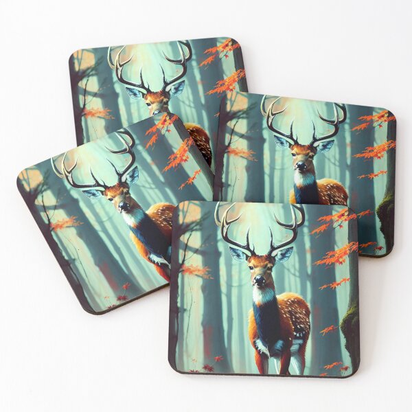 Item preview, Majestic Stag Amidst Autumn Splendor #3 designed and sold by LyssasMindArt.