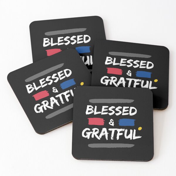 Item preview, Blessed and Grateful - Motivational & Happy  designed and sold by ChazonCreations.