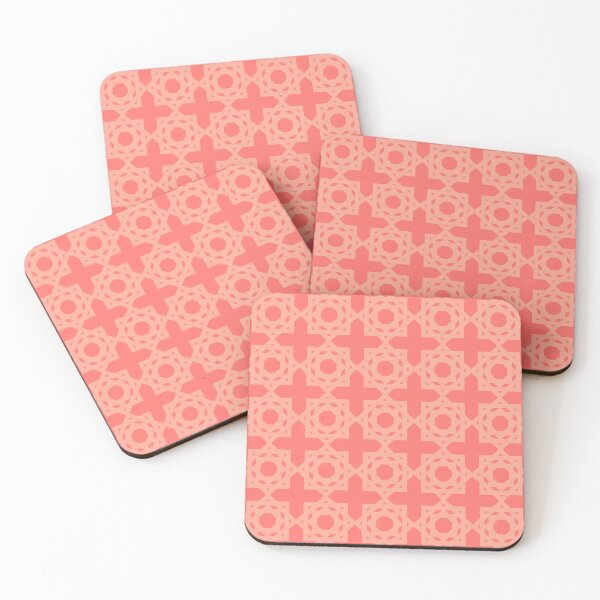 Item preview, Red Pink Geometric Moorish Tiles designed and sold by dottiedigitals.