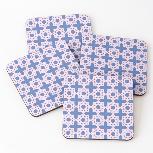 Item preview, Blue Geometric Moorish Tiles designed and sold by dottiedigitals.