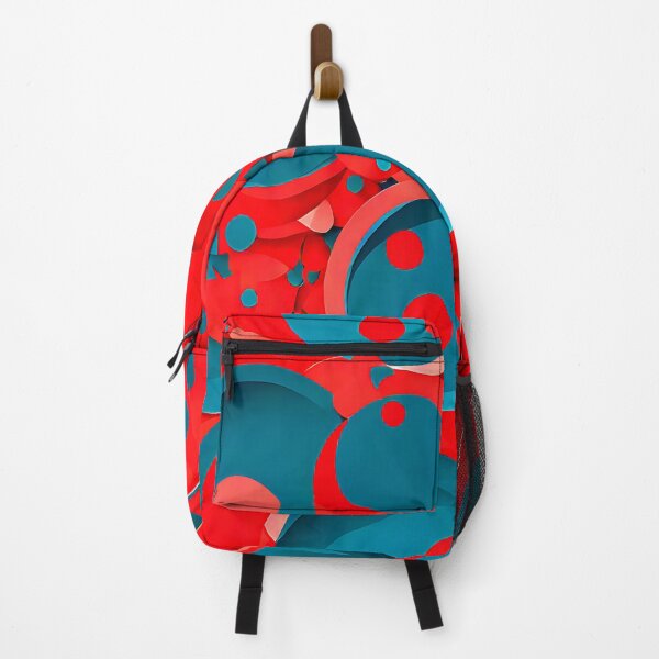 Item preview, Overlapping circles in coral and turquoise for a tropical-inspired designed and sold by Tchoice.