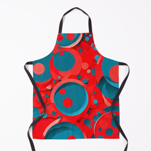 Item preview, Overlapping circles in coral and turquoise for a tropical-inspired designed and sold by Tchoice.
