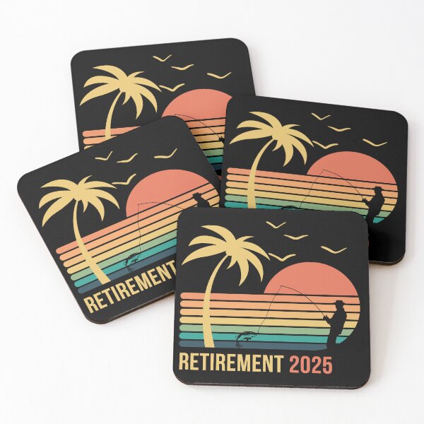 Item preview, beach and fishing- Retirement  2025 designed and sold by FluxAuraTees.