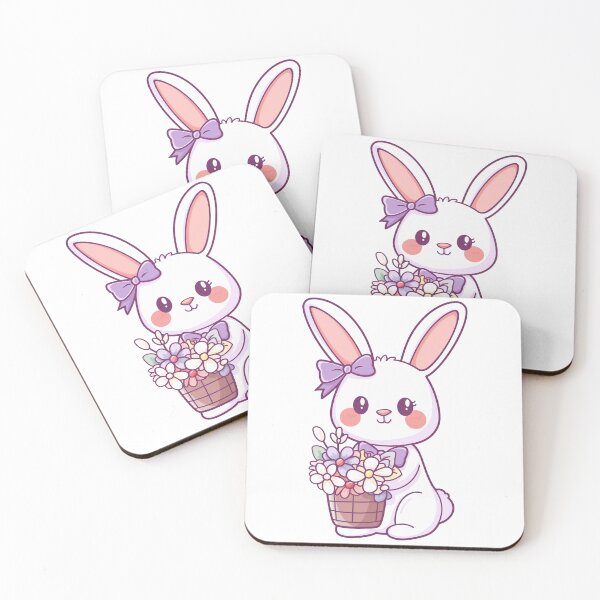 Item preview, Cute Cartoon Style Rabbit in Purple Mood designed and sold by Anicue.