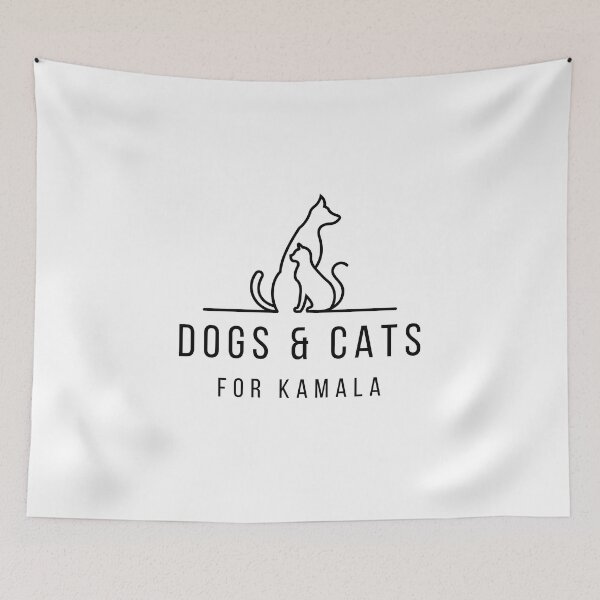 Item preview, Dogs and Cats for Kamala designed and sold by AmazedGrace.