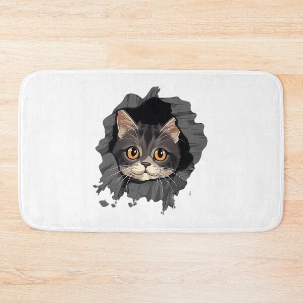 Item preview, Cute kitten-Cat look from torn fabric Hole Cloth Cat Lover Owner designed and sold by ELBERSAID.