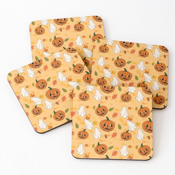 Item preview, Pumpkin Ghost Halloween Pattern designed and sold by teach92.