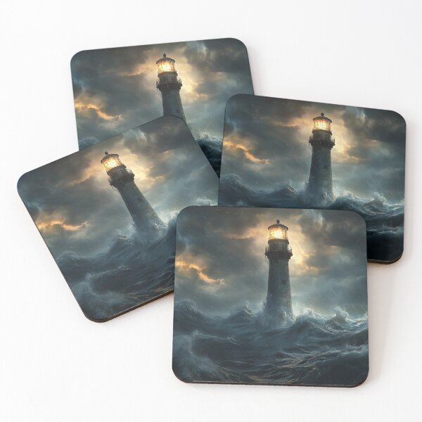 Item preview, Lighthouse in the middle of a storm designed and sold by valerko26.