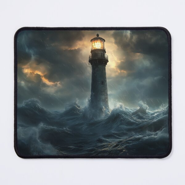 Item preview, Lighthouse in the middle of a storm designed and sold by valerko26.