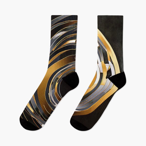 Item preview, Overlapping circles in metallic gold and silver for a shimmering, futuristic designed and sold by Tchoice.