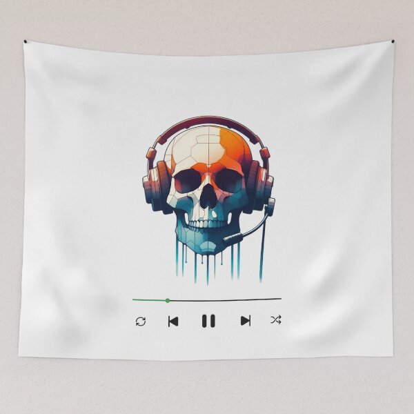 Item preview, Melodic Drip: Abstract Headphone Design for Music Lovers designed and sold by tutoo clothes.