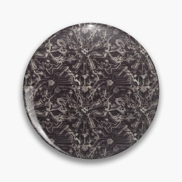 Item preview, Intricate cybernetic symmetry in dark tones designed and sold by 2Blue-Dots.