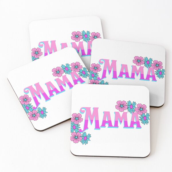 Item preview, Mama in Teal and pink Stickers and more designed and sold by CRandRRstickers.