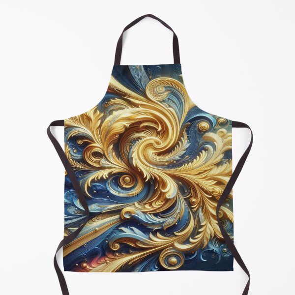 Item preview, A colourful masterpiece: golden waves in bright colours designed and sold by FotoworldEdel.
