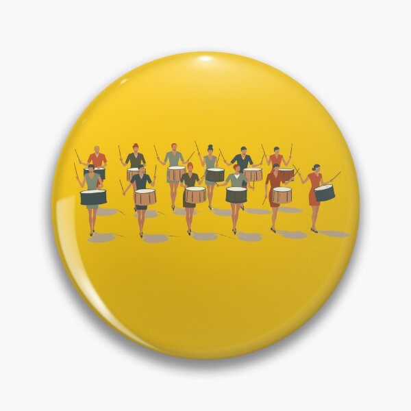 Item preview, Twelve Drummers Drumming Mid-Mod Stencil-Style 1 designed and sold by taiche.