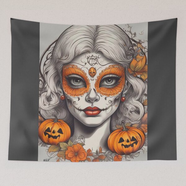 Item preview, Halloween Pinup Girl designed and sold by MatrixTattoo.