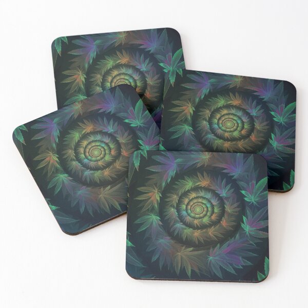 Item preview, Swirl of Vibrant Colorful Pot Leaves designed and sold by JLEmporium.
