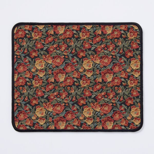 Item preview, Burnt Orange Flowers Faux Embroidery  designed and sold by FlowerMeFlorals.
