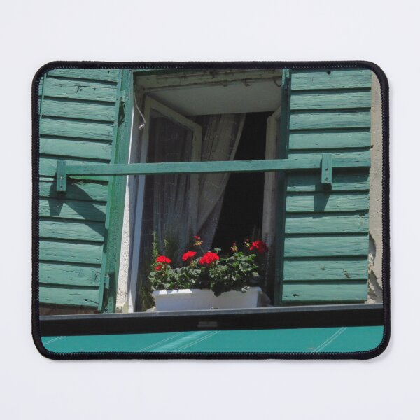 Item preview, Green Shutters & Red Geraniums  designed and sold by wiggyofipswich.