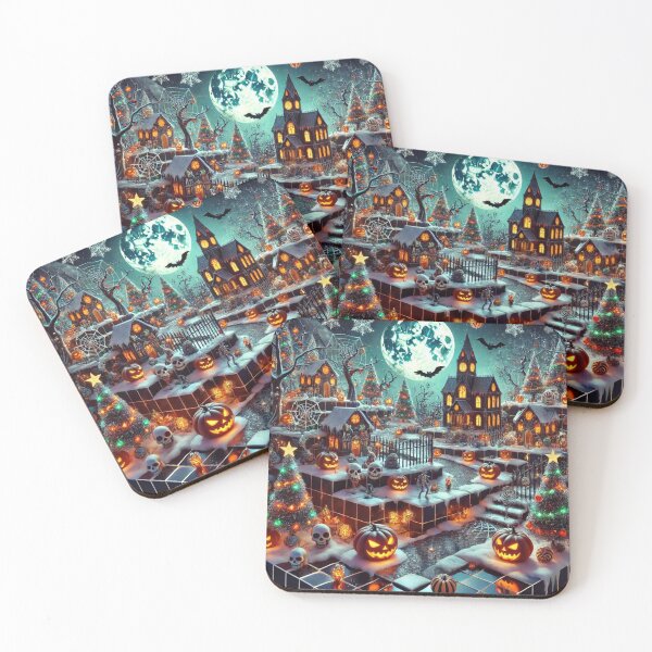 Item preview, Infinite Tiling Halloween Christmas Spooky Festive Wonderland designed and sold by Meta2Physical.