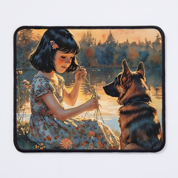 Item preview, Girl and the dog designed and sold by violethue.