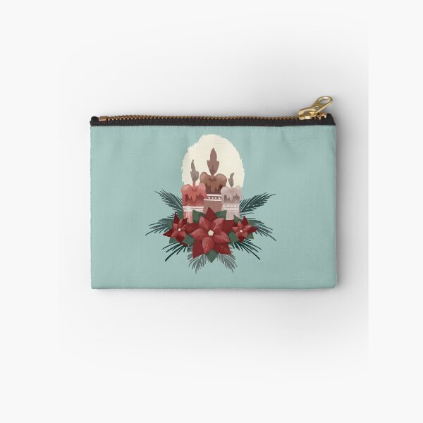 Item preview, Christmas Candle with Poinsettia tree designed and sold by KrissaEsme.