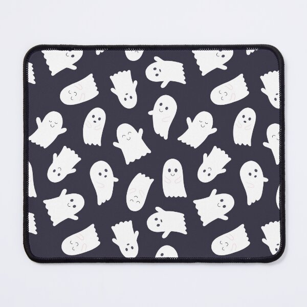 Item preview, Friendly Ghosts Pattern in Dark Grey designed and sold by Creative Wolf Design.