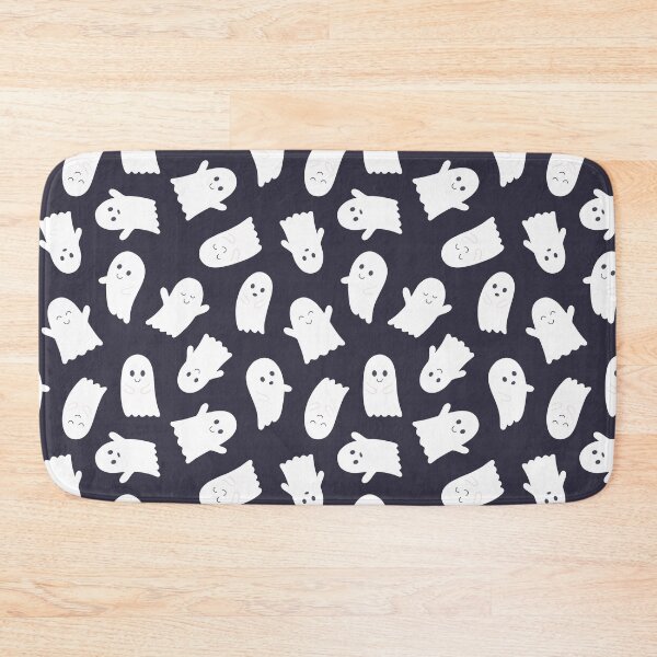 Item preview, Friendly Ghosts Pattern in Dark Grey designed and sold by Creative Wolf Design.