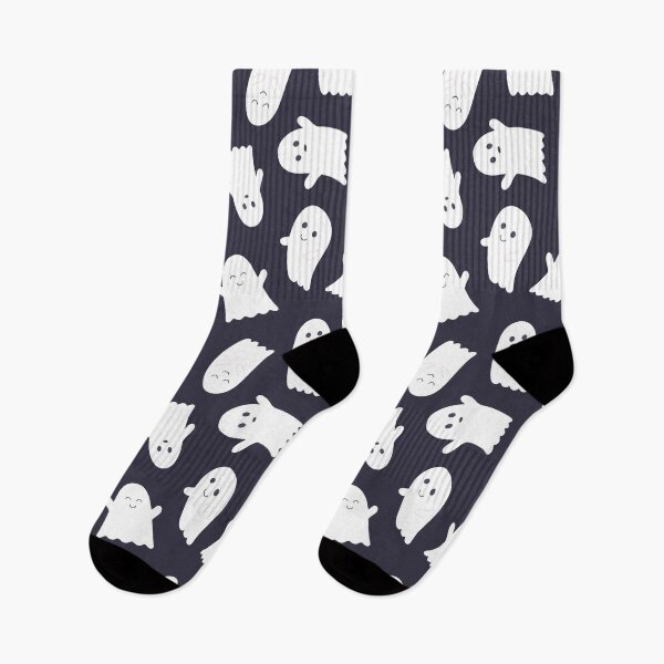 Item preview, Friendly Ghosts Pattern in Dark Grey designed and sold by Creative Wolf Design.