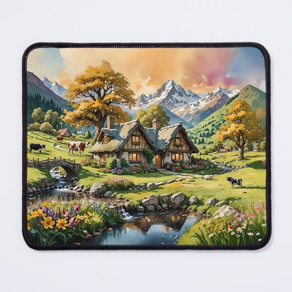Item preview, Scenery of Beautiful Cottage in Country Side designed and sold by Pim-Crystal.