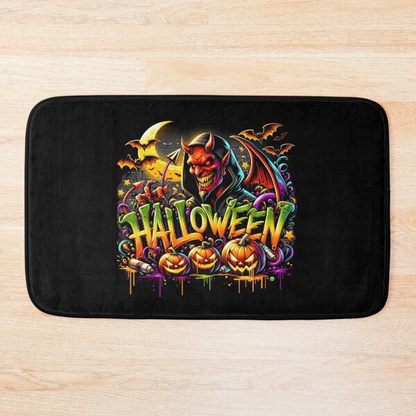 Item preview, Haunting Devil & Halloween Pumpkins Watercolor Art – Bold Halloween Design for T-Shirts, Mugs, Stickers & More designed and sold by artedigital99.