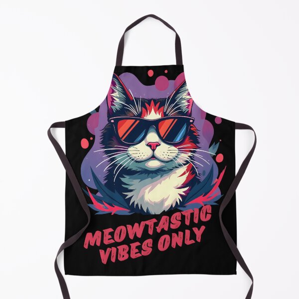 Item preview, Meowtastic Vibes Only Cool Cat Design designed and sold by sadman73.