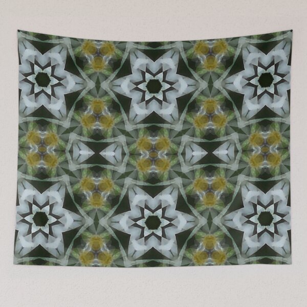 Item preview, White Flowers in a Kaleidoscope Dream designed and sold by SXW Designs.