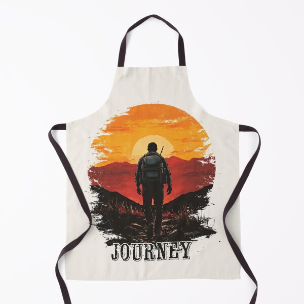 Item preview, Solitary Wanderer Walking into Wilderness Camping Sunset designed and sold by harmonicllc.