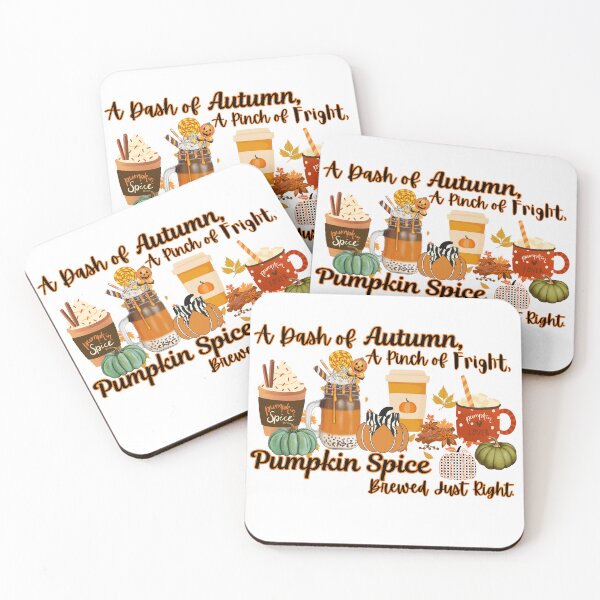 Item preview, Pumpkin Spice Fall Design - A Dash of Autumn, A Pinch of Fright, Brewed Just Right designed and sold by TOA Timeless Original Apparel.
