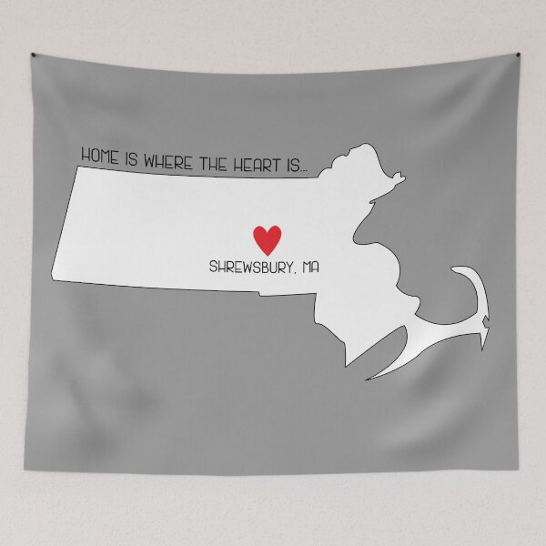 Item preview, Shrewsbury MA Home is Where the Heart is designed and sold by maddiebusick.