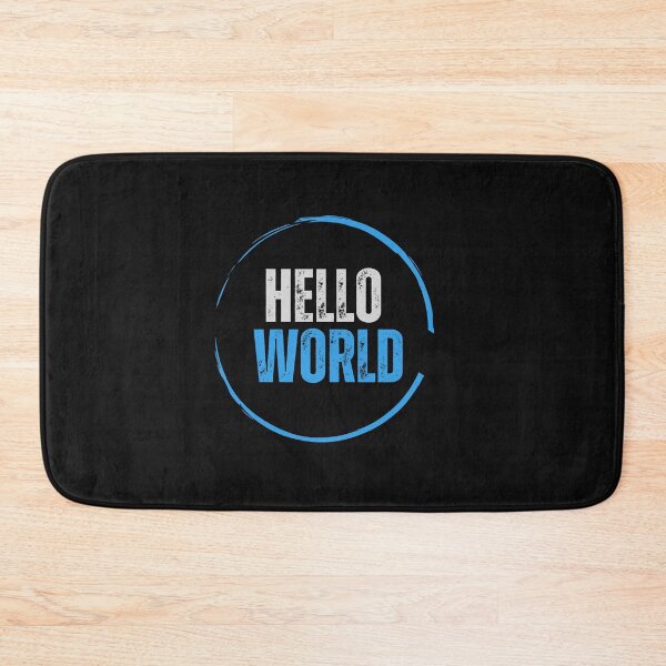 Item preview, Hello WORLD, Fresh Beginnings, Futuristic Vibes designed and sold by Colorful-Garden.