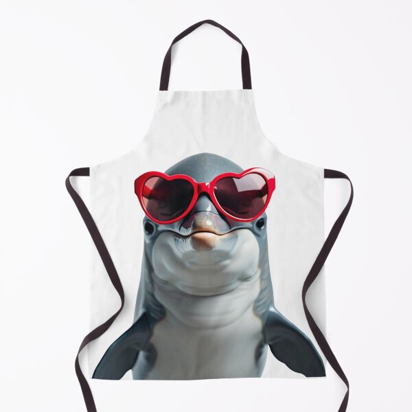 Item preview, Funny cool Dolphin wearing heart shape sunglasses designed and sold by LazyOwlStore.