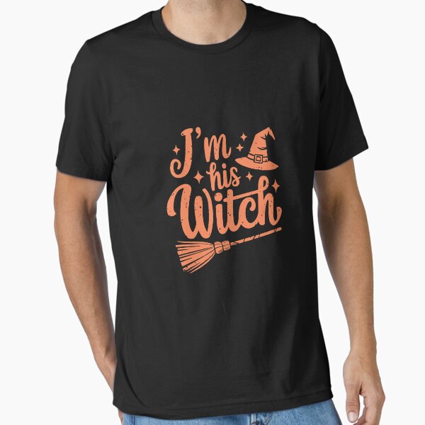 Item preview, I am his witch T-Shirt – Funny Halloween witch design designed and sold by THB-Shirter.
