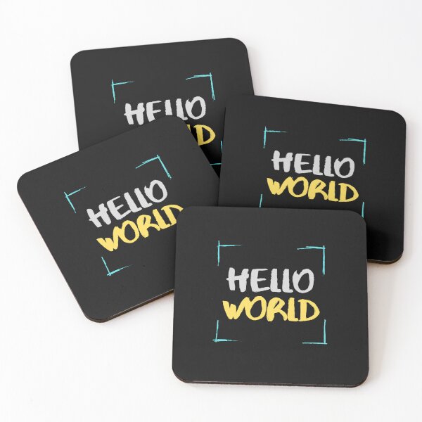 Item preview, Hello WORLD, Fresh Beginnings, Futuristic Vibes designed and sold by Colorful-Garden.