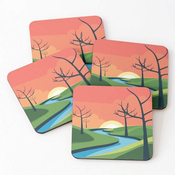 Item preview, Tropical Sunset Serenity, summer background designed and sold by AtonuHaque.