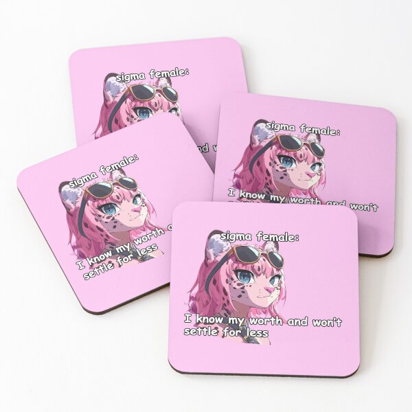 Item preview, Pink jaguar sigma female anime style meme quote  designed and sold by pinkuardesign.