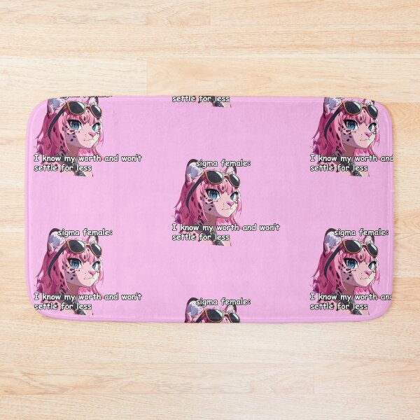 Item preview, Pink jaguar sigma female anime style meme quote  designed and sold by pinkuardesign.