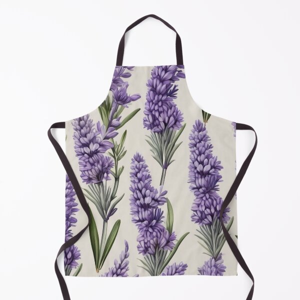 Item preview, White Background Lavender Allover Pattern designed and sold by DreamCraze.