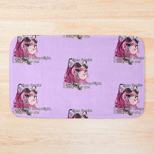 Item preview, Pink jaguar sigma female anime style meme quote  designed and sold by pinkuardesign.