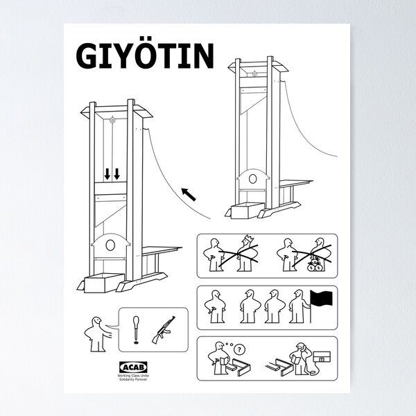 Aperçu de l'œuvre Plan de guillotine créée et vendue par RoomTempCoast.