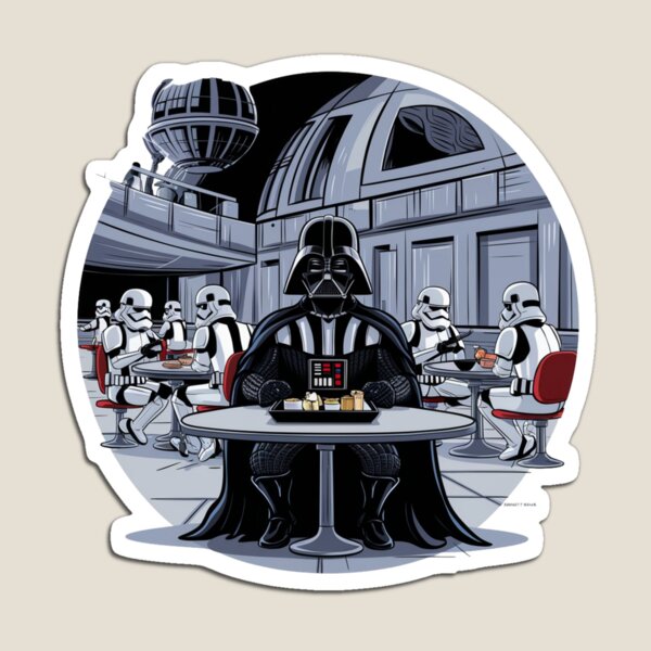 Vista previa del artículo con la obra «Darth Vader en la cafetería», diseñado y vendido por Jonistonis007.