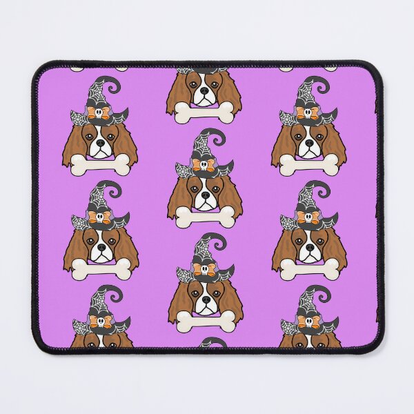 Item preview, Cavalier king charls spaniel Dog with Witch Hat – Spooky & Cute Halloween Design designed and sold by MrsCreative1.