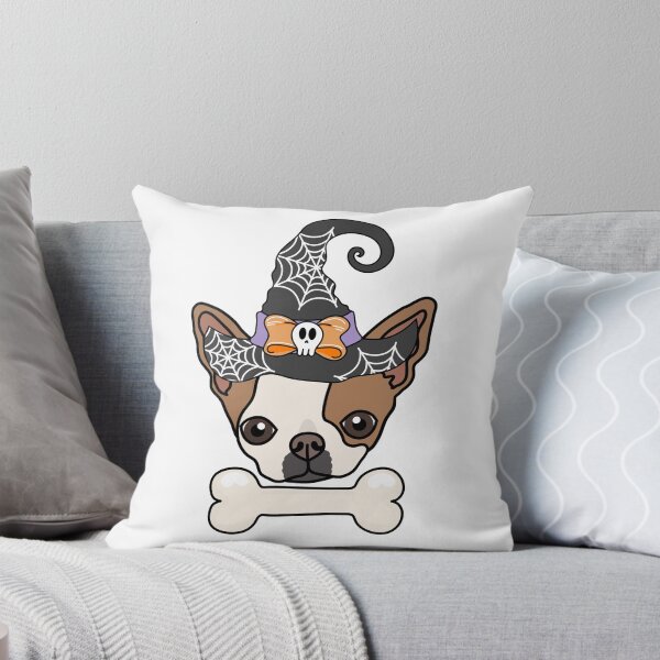 Artikelvorschau, Chihuahua-Hund mit Hexenhut – Gruseliges und süßes Halloween-Design entworfen und verkauft von MrsCreative1.